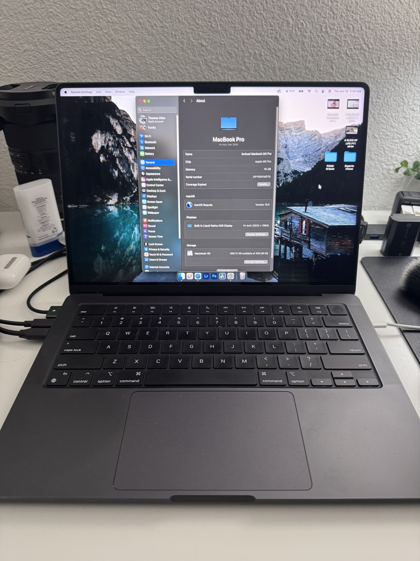 Macbook M3 Pro 14 Inch 18GB Memory 512 Storage