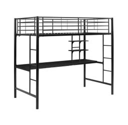 *****$100 OBO*****Walker Edison Sunset Gray Full Loft Bed with Workstation