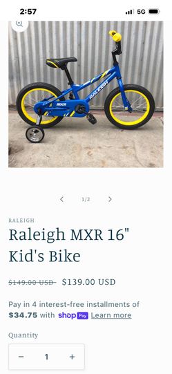 Raleigh Kids Bicycle 