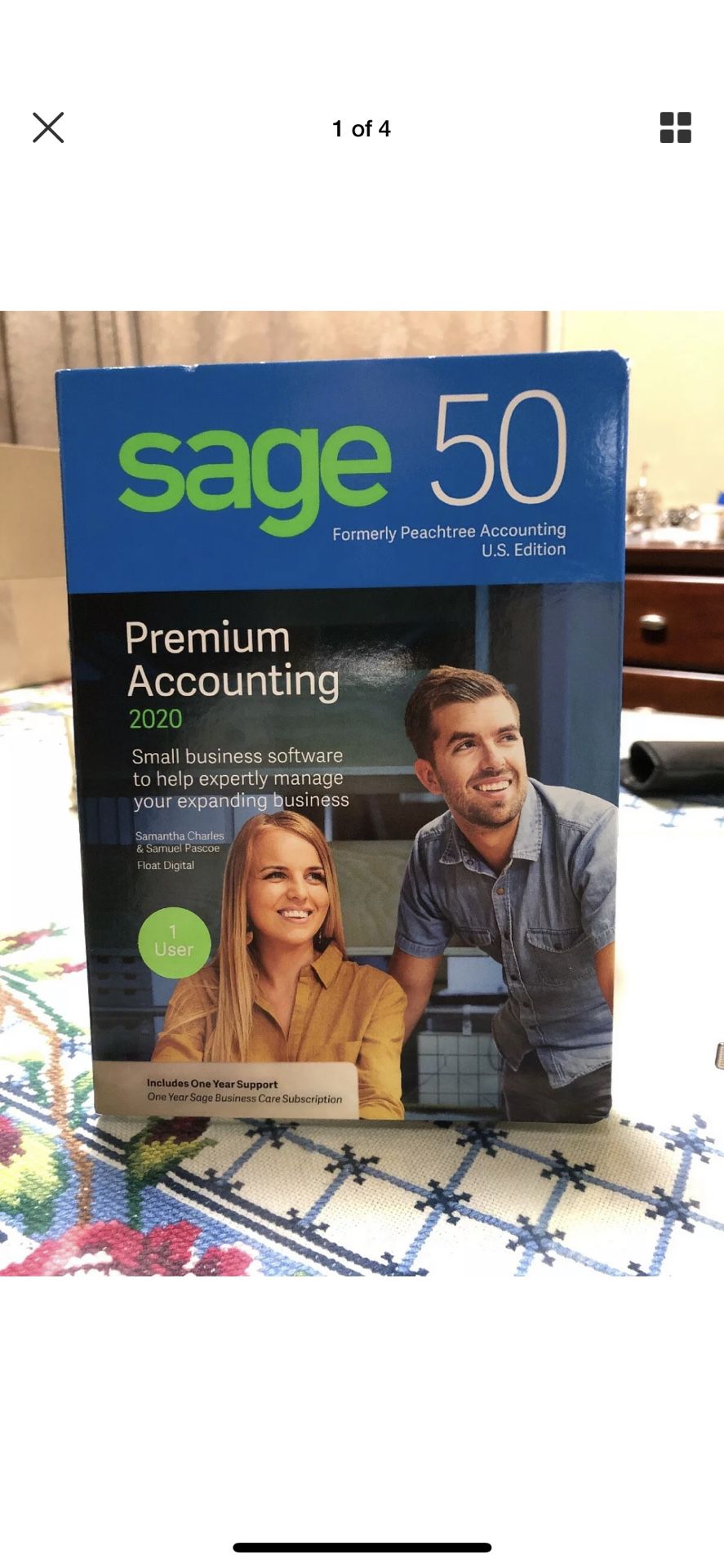 Sage 50 Premium Accounting Software 2020 U.S. 1-User New DVD Factory Sealed!