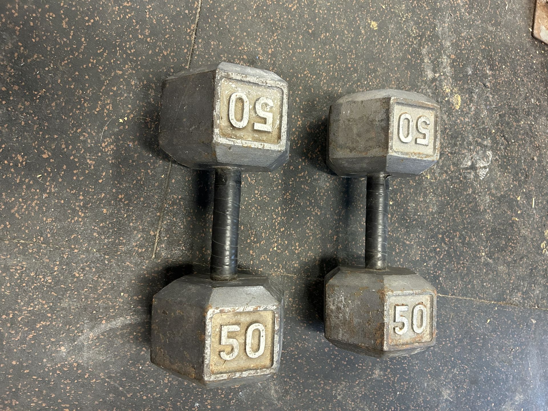50 Pound Dumbbells