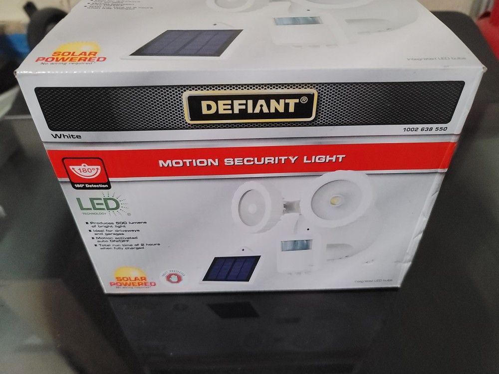 Brand New Defiant Security Light Solar Powered. $50 Pickup In Oakdale
