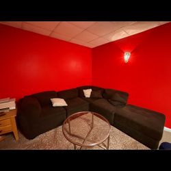 (DELIVERY 🚚)Beautiful Like New Modular L Shaped Sectional Grey