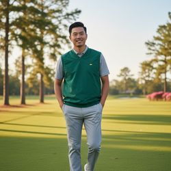 VTG Augusta National Masters Pullover Vest | Green | Men’s Large