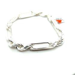 925 Sterling Silver Large Milano Bracelet 8mm 41.40grams 9” 162890 7