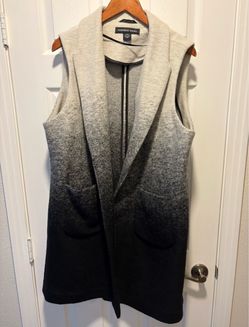 Andrew Marc Ombré Wool-Blend Longline Vest Women’s size XL