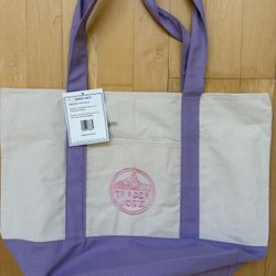 Trader Joe’s Lavender Canvas Tote Bag