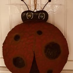 New Metal Ladybug Decor