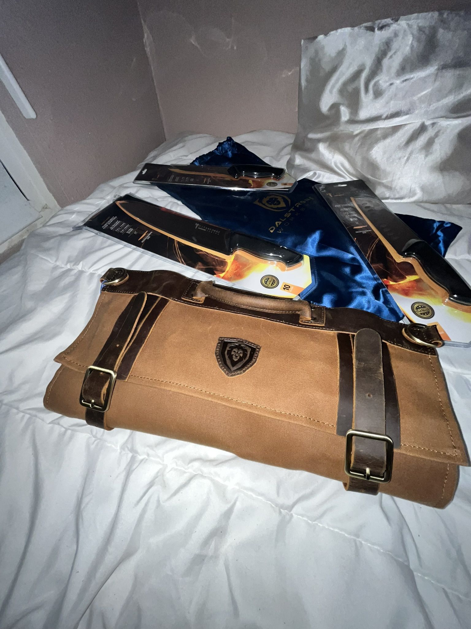 Brand New Dalstrong Knives – Chef’s, Boning & Santoku – Titanium Series