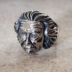 Stainless Steel Albert Einstein or Frankenstein Ring Size 7 To 13 Available Shipping Available 