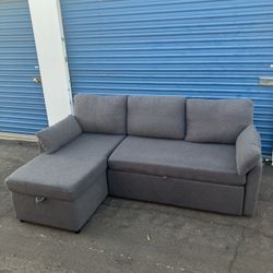 Delivery ~ Gray Sleeper Sofa Couch 