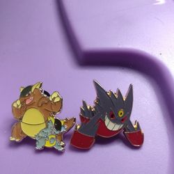 Gengar & Kangaskhan Pins