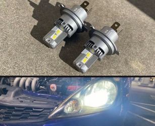 H4 6K Bright White 16000 Lumens LED Lights For $40