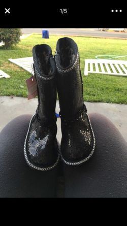 Sketcher Black Girl Boots