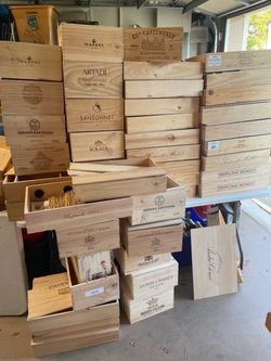Wooden Wine Crates Boxes $5 Each