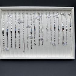 Esclabas Y Pulseras Para Bebés Y Niños De Plata Ley .925