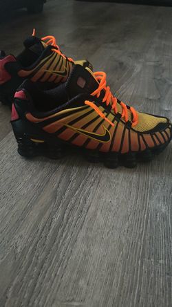 Nike Shox TL Sneakers Orange Yellow Black