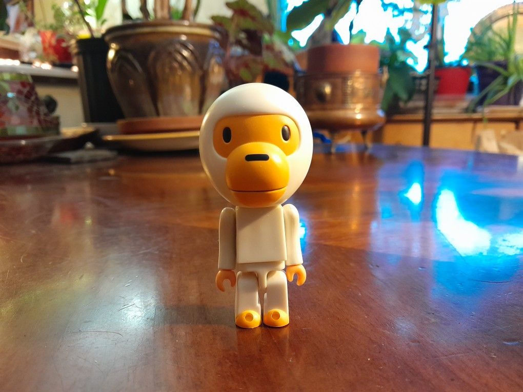 Rare Bape White Chimp Toy Collectible