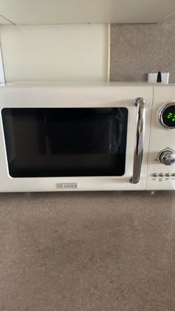 Crate and Barrel - Haden White Compact Microwave