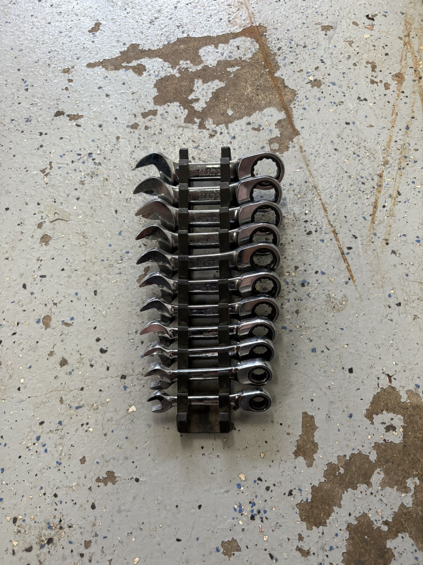 Matco Stubby Ratcheting Wrenches Metric
