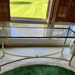 Brass Console Table 