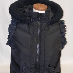 Betsey Johnson Puffer Vest Black Size S