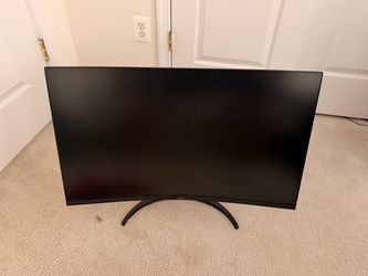 Acer - Nitro Gaming 31.5" Curved WQHD 180Hz 1ms FreeSync Premium Gaming Monitor (DisplayPort, HDMI x2) - Black