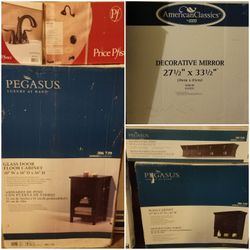 Pegasus Bathroom Cabinet Set, Never Used/Opened