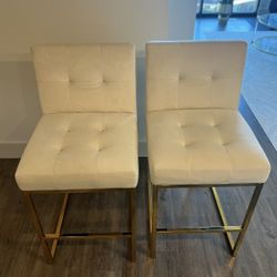 Velvet Barstools (Counter Height) 
