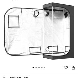 iPower Hydroponic Water-Resistant Grow Tent, 36x20x62in, Black