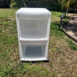 2 Drawer Plastic Cart