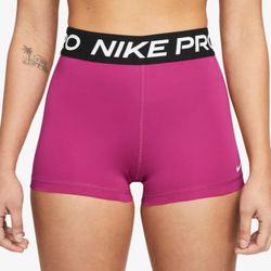 Nike Pro Womens Pink and black shorts size small 