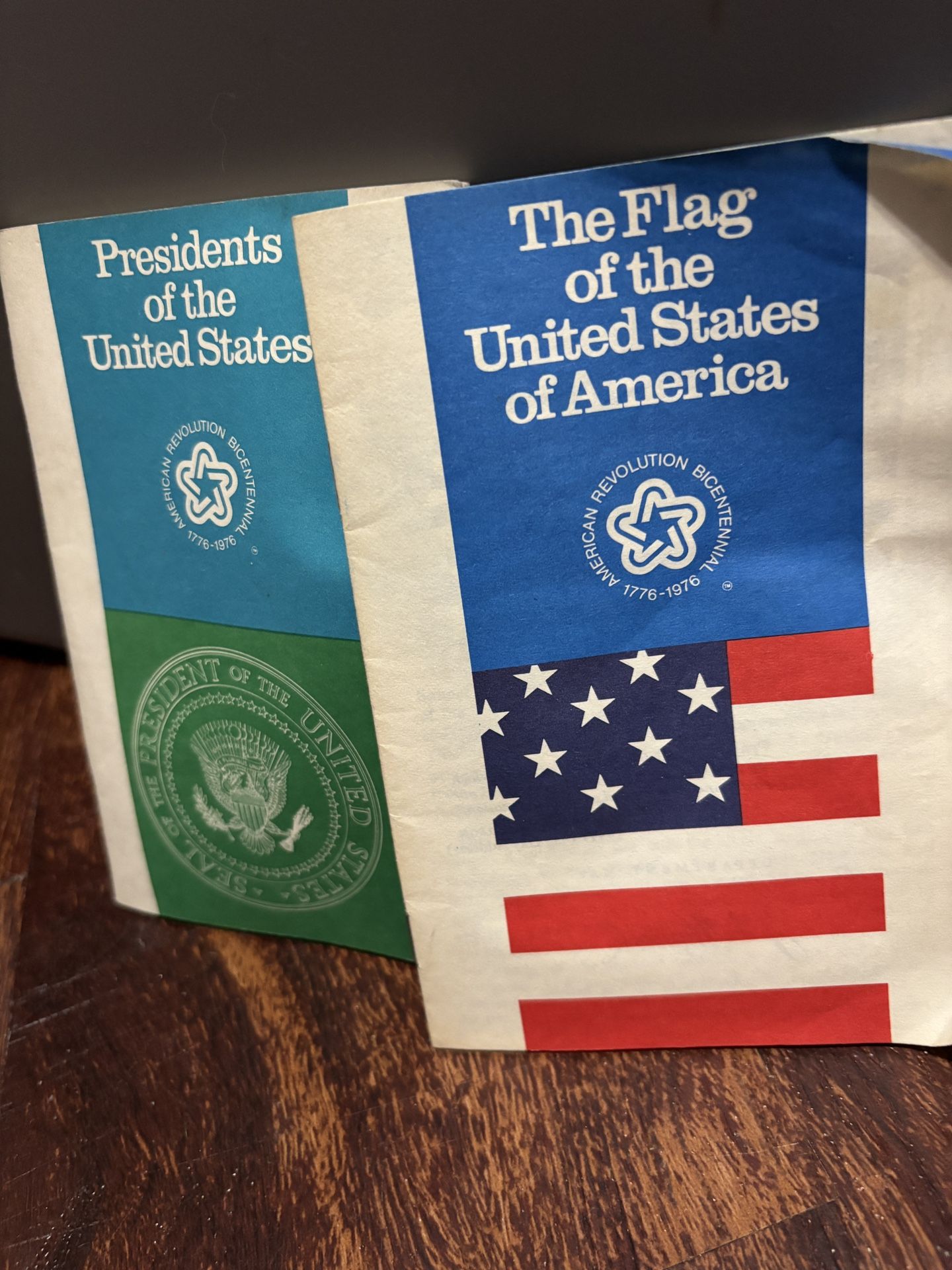 Vintage Bicentennial Booklet Set - U.S. Flag & Presidents