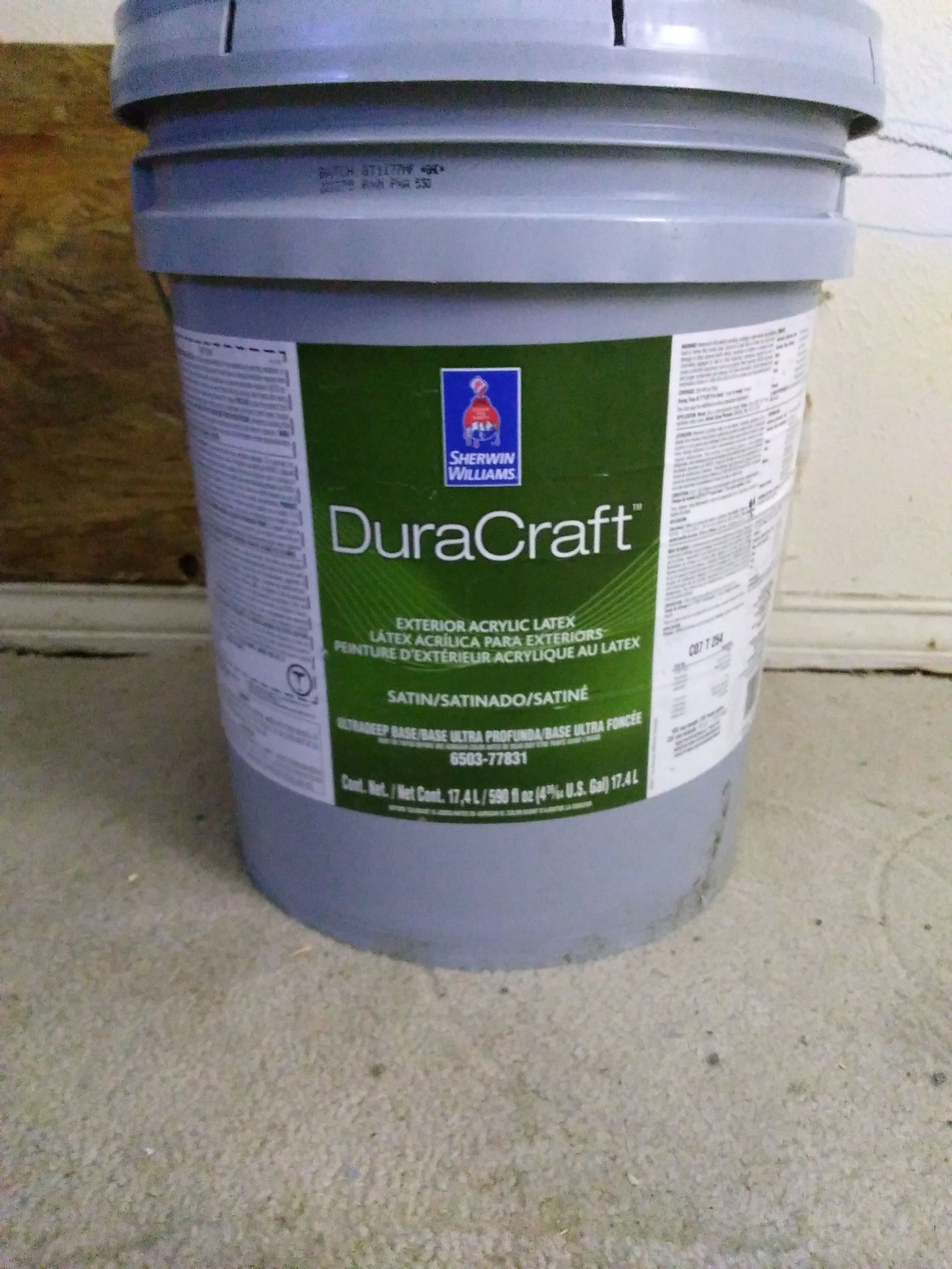 Sherwin Williams ® Duracraft Satin Acrylic exterior paint
