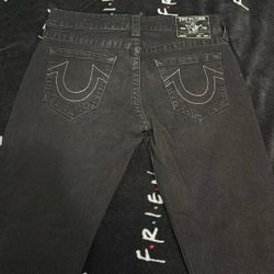 True Religion Slim Black Pants 