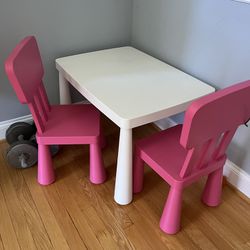 IKEA Mammut Kids Table And Chairs