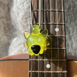 Ryan Kane Glass Wolf Pendant 