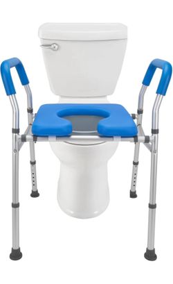 Mobo Medical Raised Toilet Seat with Safety Frame – 400 lb Capacity 🚽