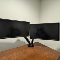 Dual 24” Monitors with Stand