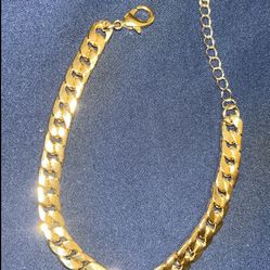 $50 Cuban Bracelet 18k Gold Plated
