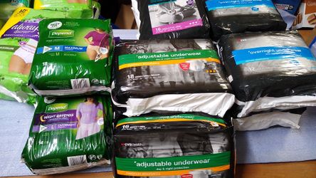 Depends and CVS Health over night underwear