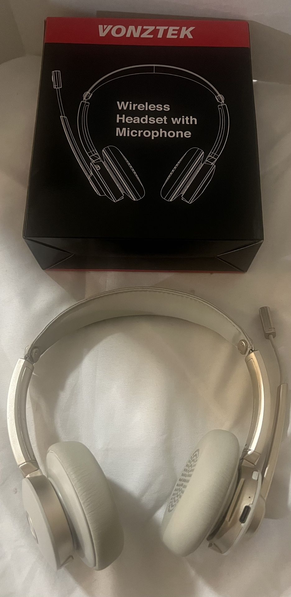 Wireless Headset, Bluetooth Headphones with Microphone Noise Cancelling, 26hrs