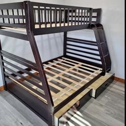 New Twin/Full Bunk bed 