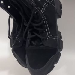 Prelove Gucci Canvas combat Boots 