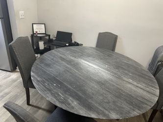 Gray Marble Table 