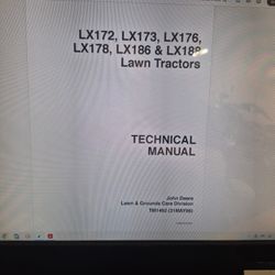 Manual For John Deere LX178,173,176,172,186,188