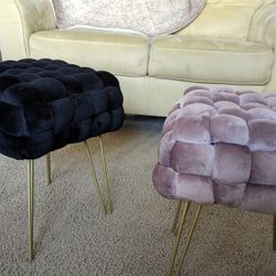 [PENDING] Velvety Ottomans