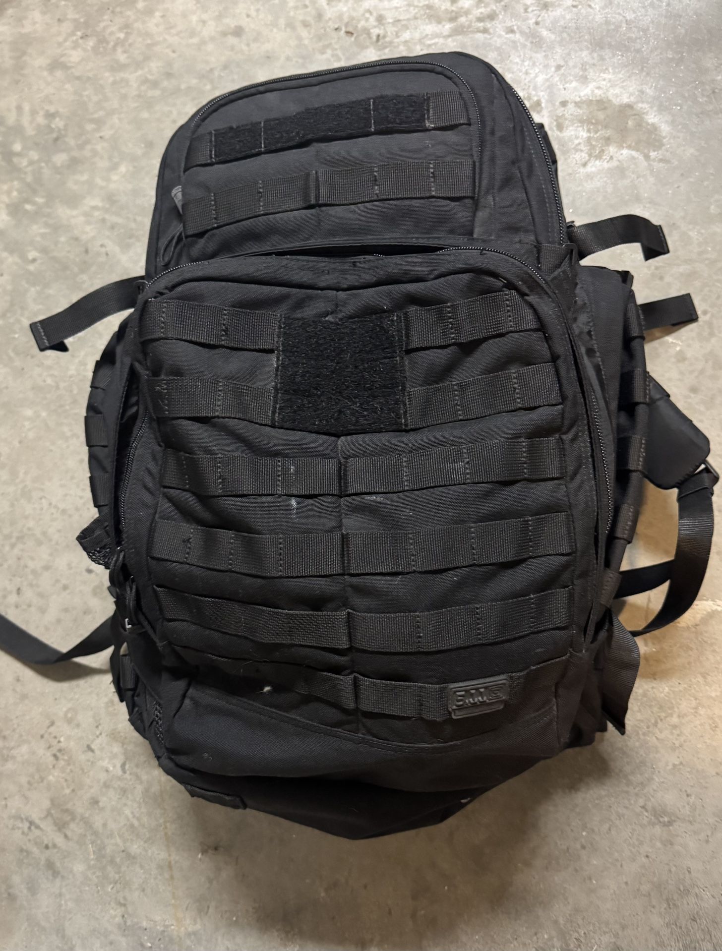Black Military Style Backpack