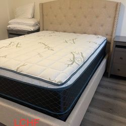 Bed And Mattress Size Queen Brand New 