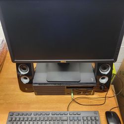 LENOVO I5 256GB SSD DESKTOP AND DELL MONITOR